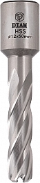 Корончатое сверло по металлу Diam Extra Line HSS 12×50 мм